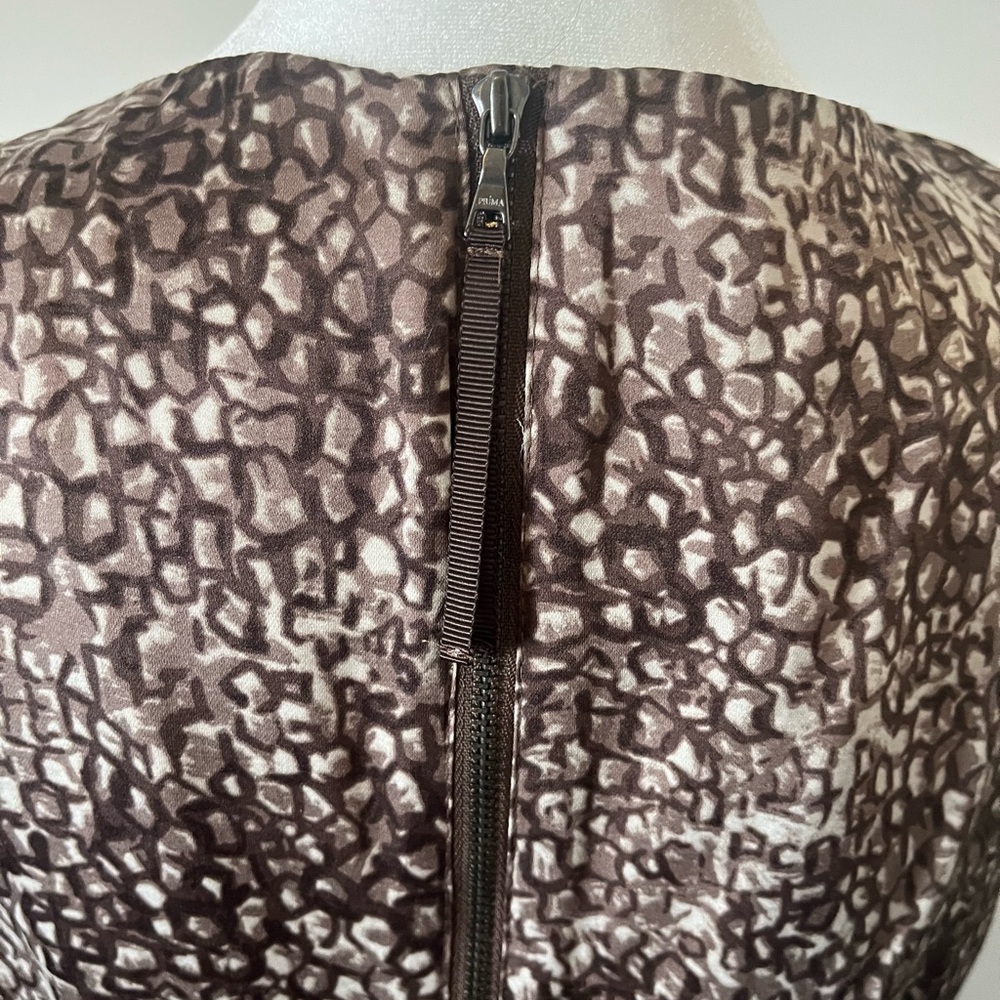 LOFT Animal Print Ruffle Front Dress - Picture 5 of 6